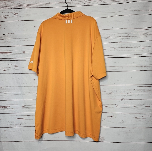 Adidas Puremotion Orange Golf Polo Shirt - Picture 2 of 10